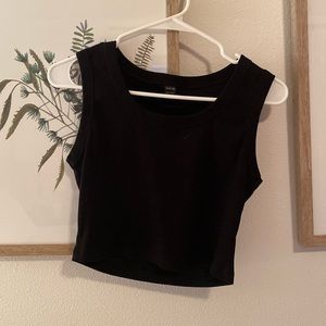 Black tank top